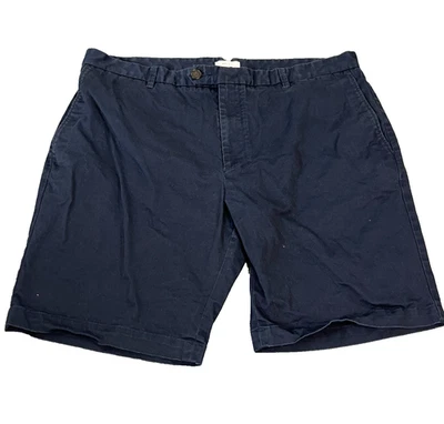 Шорты мужские Reiss Chino бермудские опрятные эластичные темно-синие W38 умные повседневные - Изображение 1 из 4