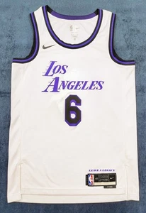 Camiseta deportiva Nike Los Angeles Lakers LeBron James #6 edición City Swingman talla 40 pequeña - Imagen 1 de 6