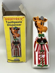 Vintage Geoffrey The Giraffe Toothpaste Dispenser, Toys R Us, VTG 70s 80s, USED - Picture 1 of 15