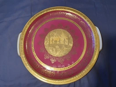 Prunkteller D W Feine Karlsbader Porzellan 1921 - Bild 1 von 4