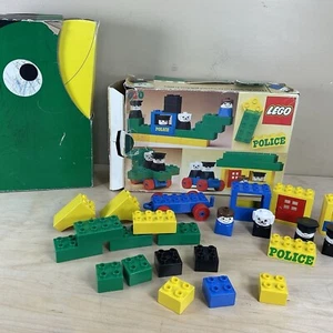 Vintage Antique 1976 Lego Duplo Set #080 Police w/ Box 23 Pieces - Picture 1 of 9