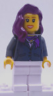 Figurine Lego Minifigure Veste Femme Foulard Magenta Town City 8404 cty0187