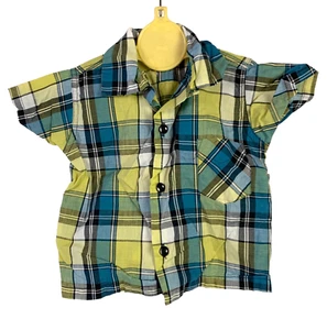 Vintage Plaid Tommy Boy Togs Styled By McCain Toddler Shirt Chest 24" Size 2 - Picture 1 of 3