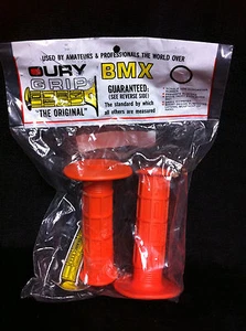 Rare Vintage NOS Orange OURY GRIPS COLORADO USA Old School BMX Racing Freestyle - Picture 1 of 4