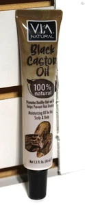 Aceite de ricino negro natural VIA ~ 100 % natural ~ cabello, cuero cabelludo y cuerpo ~ tubo de 1,5 oz - Imagen 1 de 1