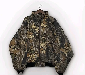 Vintage 90s Remington Canvas Mossy Oak BreakUP Camo Hunting Barn Jacket XL - Picture 1 of 9