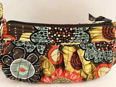 Bolso Bandolera Vera Bradley Frannie 9" x 5" x 3" Mini Media Luna Flores Foto 1 de 4