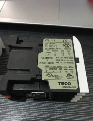 New  TECO CU-11  220V  Ac contactor  free shipping - Image 1 of 3