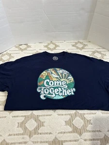 DOM It’s All About The Art Navy Tshirt Sz 2X Come Together Vintage Style - Picture 1 of 6
