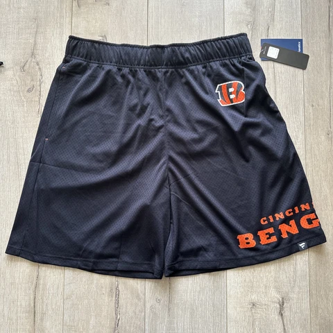 Men New Fanatics Cincinnati Bengals Loose Workout Sports Jogging Training Shorts Cover