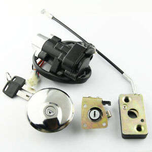 Ignition Switch Gas Cap Seat Lock Keys Set for Suzuki Marauder GZ125 GZ250 98-11