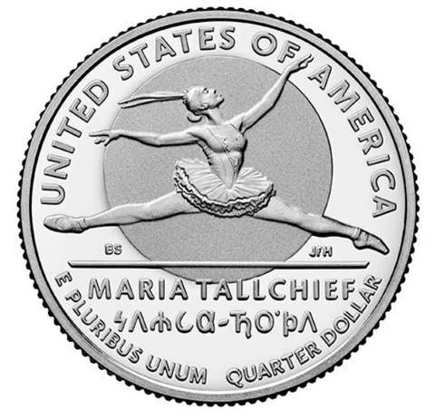 2023 S Proof Maria Tallchief 99.99% Silver American Women Quarter Pre-Sale Cover