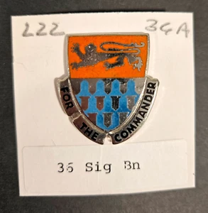 Pin de escudo de unidad de batallón de señal 36 del ejército de Estados Unidos (para el comandante) - Imagen 1 de 2