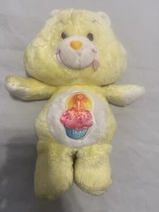 Vintage 1983 Original Kenner Care Bear Birthday Bear Plush Toy 13" Cupcake Cake - Picture 1 of 8