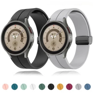 Magnetic Silicone Band Strap For Samsung Galaxy Watch 5 Pro 45mm 6 4 40 44 47mm - Picture 1 of 18