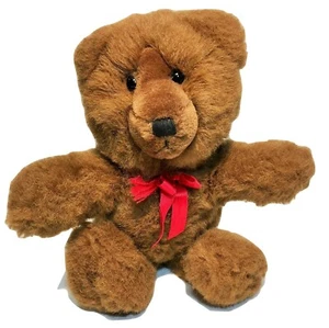 Applaus Bariton Teddybär Plüsch Vintage braun Stofftier 23700 rote Schleife  - Bild 1 von 11