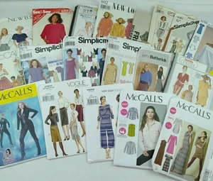 Sewing Pattern Bundle Women Plus Size Vintage Modern Simplicity New Look McCalls - Picture 1 of 8