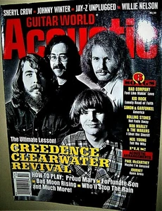 CREEDENCE CLEARWATER REVIVAL Guitar World Acoustic Mag 2002 Johnny Winter COOL - Picture 1 of 1