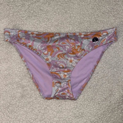 Parte inferior de bikini Hollister para mujer Groovy retro floral pastel grande nueva sin etiquetas Foto 1 de 4
