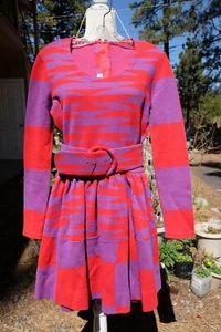 Rudi Gernreich for Harmon Knitwear 1971 Op Art Vintage Fashion Mini Dress - Picture 1 of 15