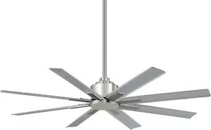 Minka Aire Xtreme H2O 52" Indoor/Outdoor Ceiling Fan, Brushed Nickel Retail $479 - Picture 1 of 5