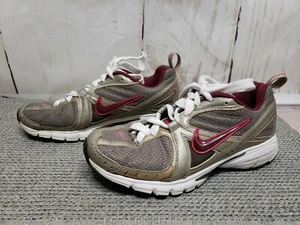 Nike Impact Zone Running Shoes Womens Size 7 Burgundy Gray 316064-261 - Picture 1 of 9