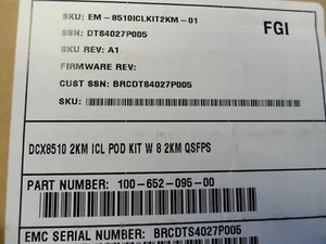 Brocade EM-8510ICLKIT2KM-01 POD Kit w/ 8x 4x16G QSFP Cable and License - Picture 1 of 10