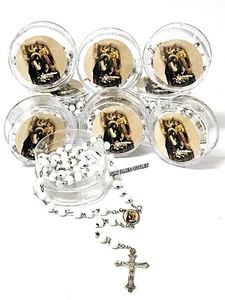 12 Pc First Communion Rosary Boy Favors Primera Comunion Rosario Nino Recuerdos - Picture 1 of 6