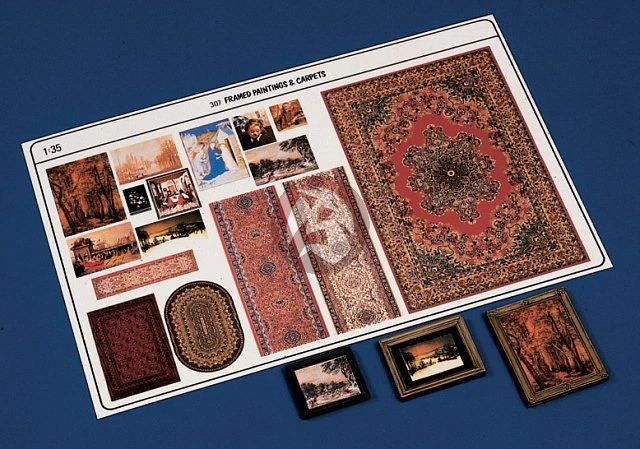 Pinturas y alfombras enmarcadas Verlinden 1/35 [resina + accesorio diorama impreso] 307 Foto 1 de 1