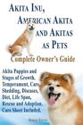 Akita Inu, American Akita and Akitas as Pets. Akita Puppies and Stages of Gro...