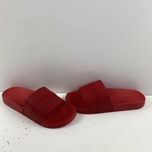Givenchy Red Logo Rubber Slide Sandals Men’s Size 43