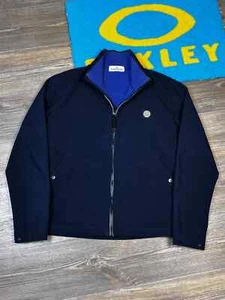 Stone Island Soft Shell-R Patch Program Blue Zip Jacket Size XL - Picture 1 of 18