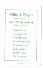 DDR Taschenkalender Hille und Beyer Textilwaren Waltersdorf Kreis Zittau 1968