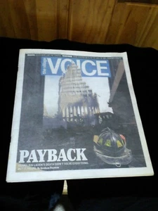Village VOICE Newspaper Payback Sept 9/11 2001 Twin Towers WTC attack,MUSTO 2011 - Picture 1 of 12
