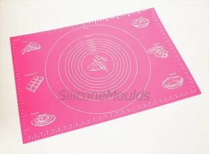 ALFOMBRA MACIZA ROSA 25 "x 17.5" / 630 mm x 445 mm Fondant Silicone Rolling Work Mould - Imagen 1 de 1