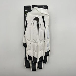 New Size 3XL Nike Football D-Tack Lineman Gloves CK2926-101 White Black - Picture 1 of 2
