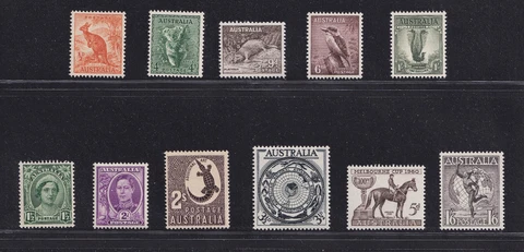 11x Australia Stamp Collection Scott# 166 / 175 192 193 212 276 337 C6 MNH Cover