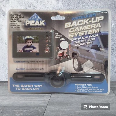 Wireless Vehicle Back Up Camera System 2.4" LCD Color Monitor Night Vision Peak - Image 1 of 2