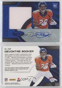 2016 Certified Mirror Blue /50 Devontae Booker #230 Rookie Auto RC