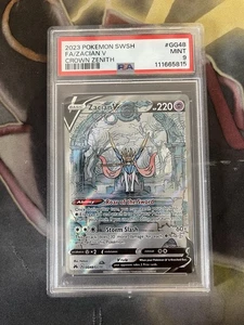 Zacian V GG48/GG70 Crown Zenith: Galarian Gallery Holo PSA 9 - Picture 1 of 2
