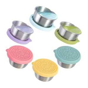 Salad Dressing Container To Go, 6x1.6oz Dressing Sauce Containers for Lunch B... - Picture 1 of 6