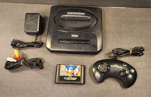 Consola Sega Genesis Modelo 2 MK-1631, Mando, Conexiones y Videojuego Sonic - Imagen 1 de 13