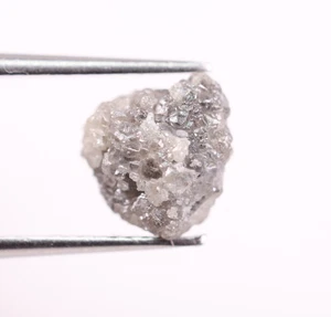 Diamante áspero gris crudo de 1,10 quilates - Diamante natural sin cortar para diseños de anillos personalizados - Imagen 1 de 7