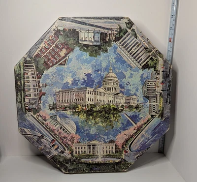 Springbok 500 Piece Octagonal Puzzle - Washington D.C. - Incomplete - Image 1 of 4