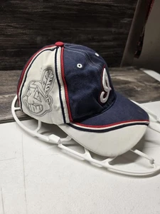 Cleveland Indianer Mütze Kappe blau weiß Unikat selten Stil verstellbar Vintage 1990er - Bild 1 von 4