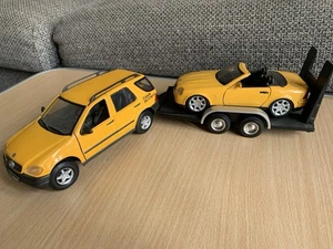 🌟Special Edition Siku Mercedes-Benz ML 320 With Trailer & Car "BAHN BURNER"🌟 - Picture 1 of 12
