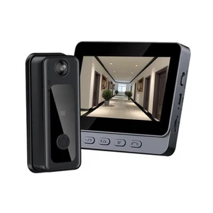 4.3" IPS Screen Smart Wireless Doorbell Intercom Video Camera Home Security YVMZ - Picture 1 of 12