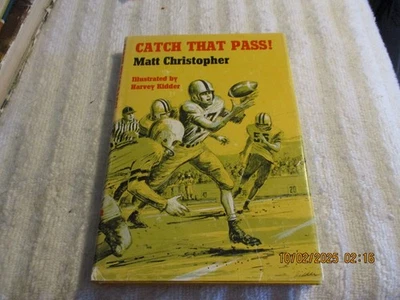 Catch That Pass! by Matt Christopher HC/DJ 3rd Print - Image 1 of 3
