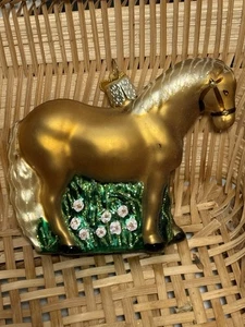 Old World Christmas Shetland Pony Glass Ornament - Imagen 1 de 13