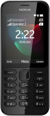 Microsoft Nokia 222  SIM-Free 2.4-Inch Mobile Phone - Black - Image 1 of 3